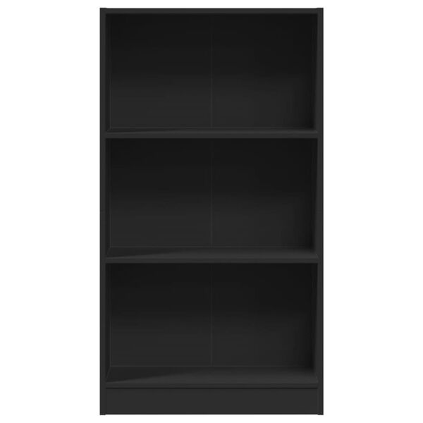 vidaXL Βιβλιοθήκη Μαύρη 60x24x109 εκ. από Επεξεργασμένο Ξύλο
