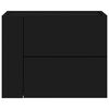 vidaXL Κομοδίνα Επιτοίχια 2 τεμ. Μαύρα 45x30x35 εκ.