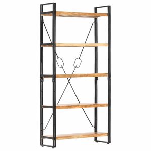 vidaXL &Beta;&iota;&beta;&lambda;&iota;&omicron;&theta;ή&kappa;&eta; &mu;&epsilon; 5 &Epsilon;&pi;ί&pi;&epsilon;&delta;&alpha; 90 x 30 x 180 &epsilon;&kappa;. &Mu;&alpha;&sigma;ί&phi; &Xi;ύ&lambda;&omicron; &Alpha;&kappa;&alpha;&kappa;ί&alpha;&sigmaf;