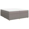 vidaXL &Kappa;&rho;&epsilon;&beta;ά&tau;&iota; Boxspring &mu;&epsilon; &Sigma;&tau;&rho;ώ&mu;&alpha; Taupe 200x200 &epsilon;&kappa;. &Upsilon;&phi;&alpha;&sigma;&mu;ά&tau;&iota;&nu;&omicron;