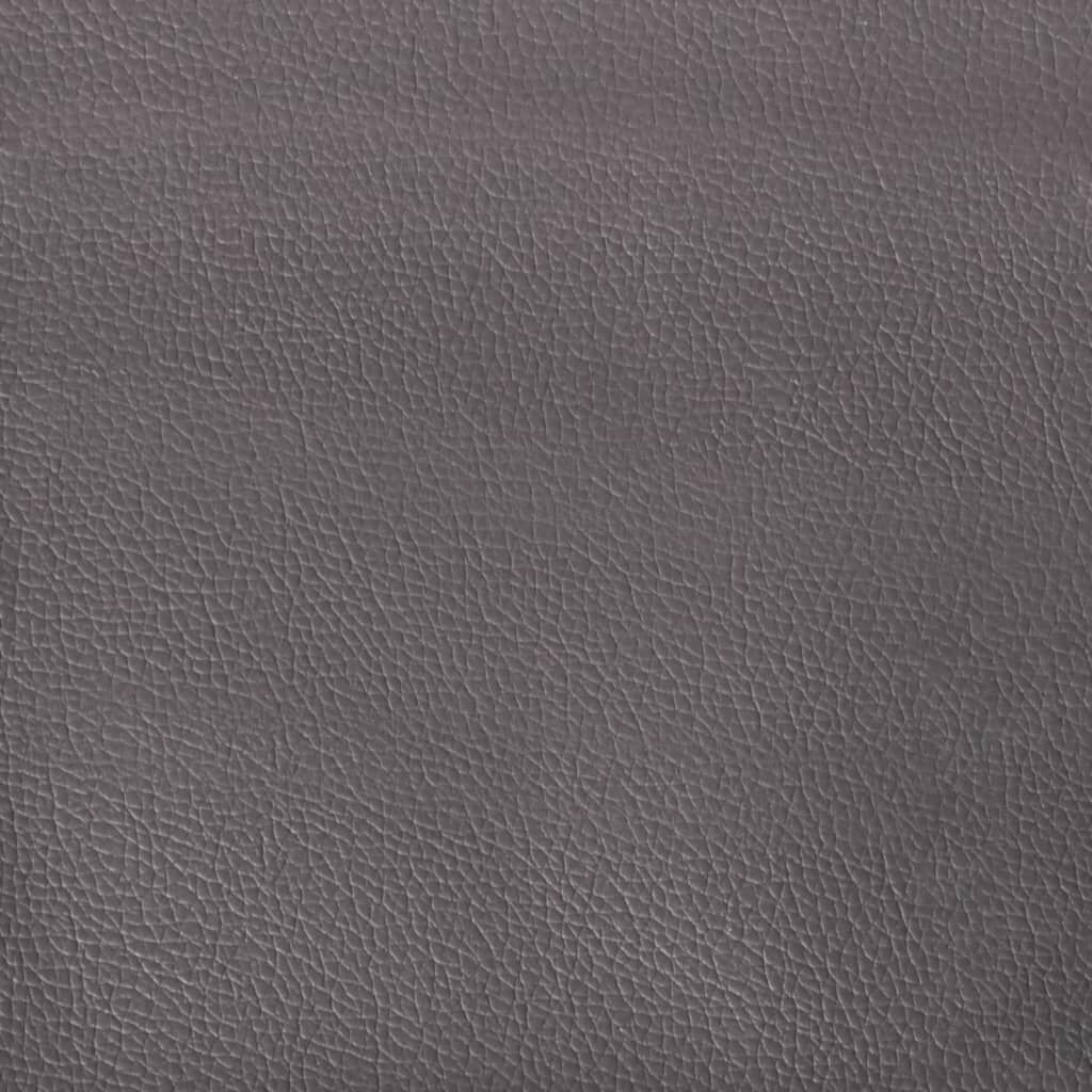 vidaXL Πλαίσιο Κρεβατιού με Κεφαλάρι Γκρι 140x200 εκ. Συνθετικό Δέρμα