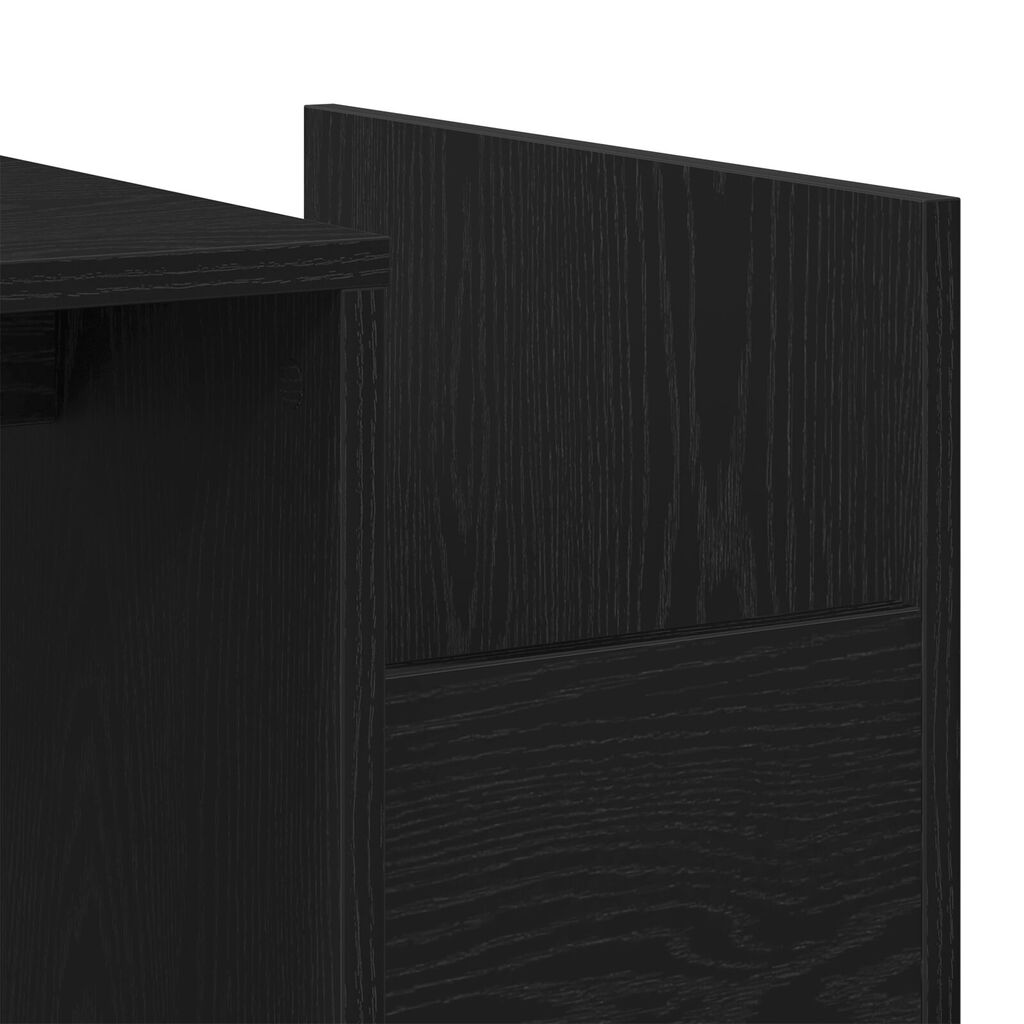 vidaXL Τραπεζάκι καφέ Μαύρο Δρυς 90x45x35 εκ. Από ξύλο