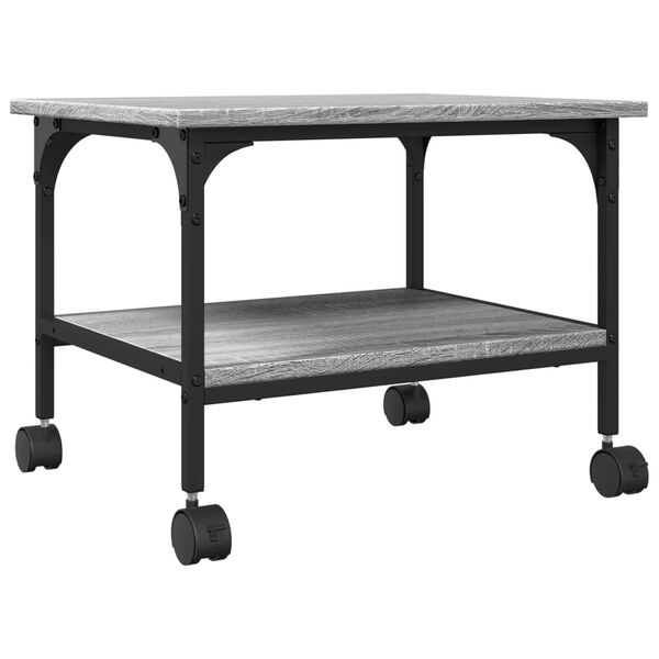 vidaXL Βάση Εκτυπωτή 2 Επιπέδων Γκρι Sonoma 50x40x38 εκ Επεξ. Ξύλο