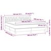 vidaXL &Kappa;&rho;&epsilon;&beta;ά&tau;&iota; Boxspring &mu;&epsilon; &Sigma;&tau;&rho;ώ&mu;&alpha; &Kappa;&rho;&epsilon;&mu; 180x200 &epsilon;&kappa;. &Upsilon;&phi;&alpha;&sigma;&mu;ά&tau;&iota;&nu;&omicron;