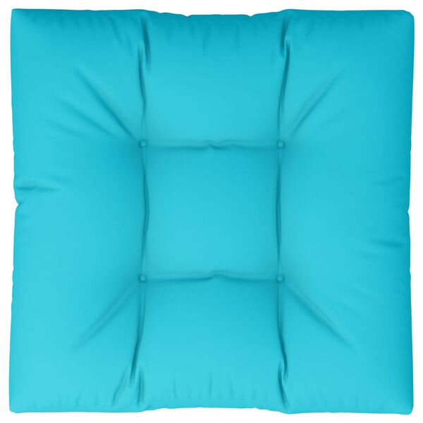vidaXL Μαξιλάρι Παλέτας Τιρκουάζ 80 x 80 x 12 εκ. Υφασμάτινο