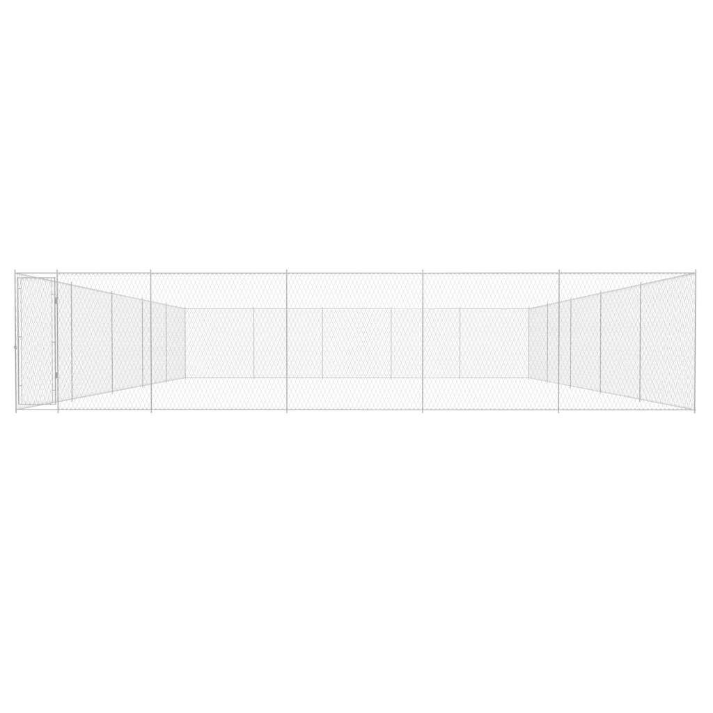 vidaXL Κλουβί Σκύλου Εξωτερικού Χώρου 950x950x185 εκ. Γαλβαν. Ατσάλι