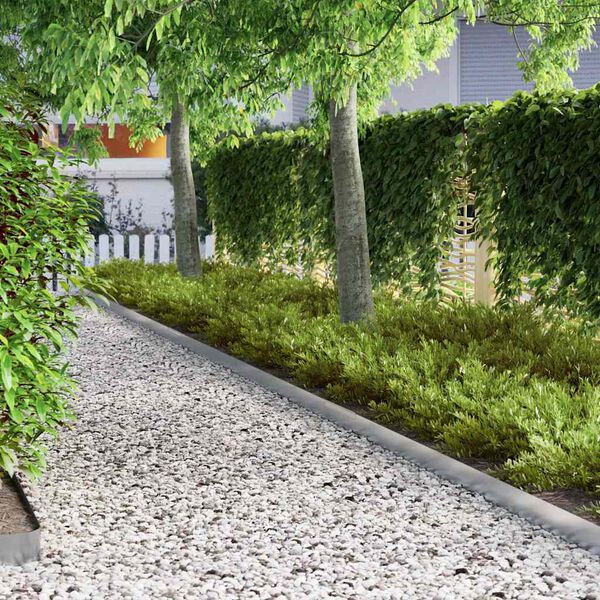 vidaXL Φράχτης Κήπου Ασημί 450 x 10 εκ Γαλβανισμένος χάλυβας