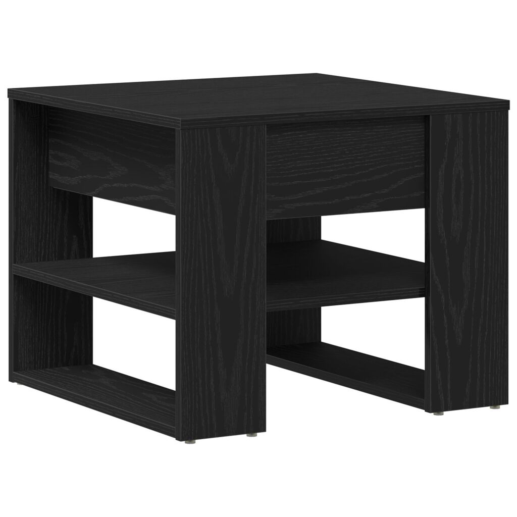 vidaXL Μαύρο Τραπέζι του Καφέ 55.5x55x45 εκ Φτιαγμένο από Επεξεργασμένο Ξύλο