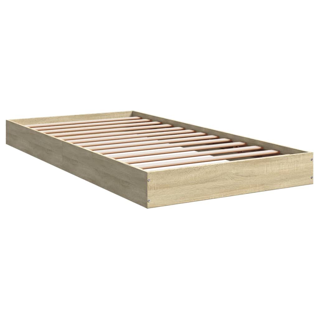 vidaXL Πλαίσιο Κρεβατιού Χωρ. Στρώμα Sonoma Δρυς 100x200εκ Επ. Ξύλο