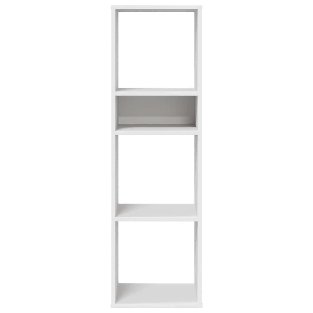 vidaXL Βιβλιοθήκη με 5 Ράφια Λευκή 34x31x112 εκ. Επεξεργασμένο Ξύλο