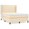 vidaXL &Kappa;&rho;&epsilon;&beta;ά&tau;&iota; Boxspring &mu;&epsilon; &Sigma;&tau;&rho;ώ&mu;&alpha; &Kappa;&rho;&epsilon;&mu; 140x190 &epsilon;&kappa;. &Upsilon;&phi;&alpha;&sigma;&mu;ά&tau;&iota;&nu;&omicron;