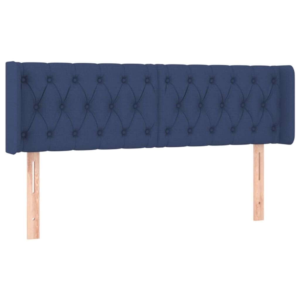 vidaXL Κεφαλάρι με Πτερύγια Μπλε 163x16x78/88 εκ. Υφασμάτινο