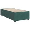 vidaXL Κρεβάτι Boxspring με Στρώμα Σκούρο Πράσινο 80x200 εκ. Βελούδινο
