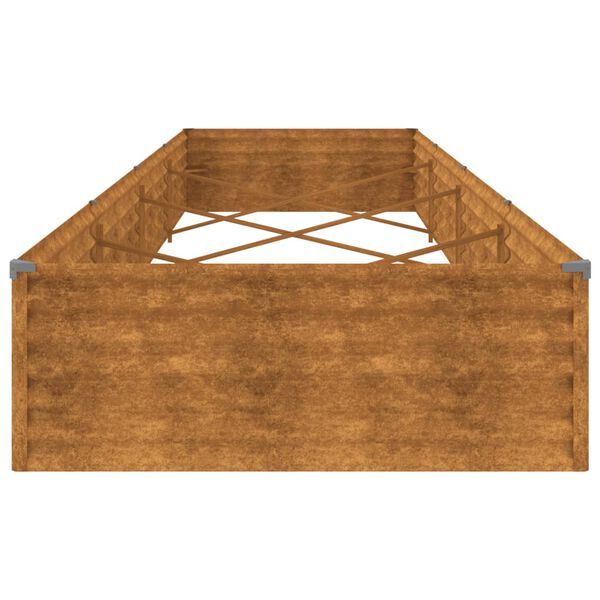 vidaXL Ζαρντινιέρα 387 x 100 x 36 εκ. από Ατσάλι Σκληρυθέν στον Αέρα