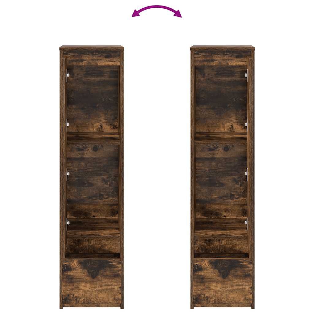 vidaXL Ντουλάπα Καπνιστή δρυς 29,5x34x119,5 εκ. Επεξεργασμένο Ξύλο