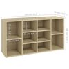 vidaXL Παπουτσοθήκη Sonoma Δρυς 103 x 30 x 55 εκ. από Επεξ. Ξύλο