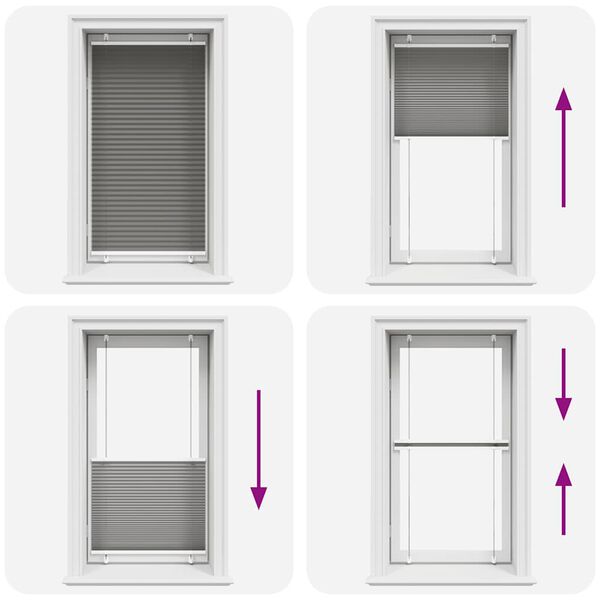 vidaXL Πλισέ περσίδα Ανθρακί 75x150 cm Πλάτος υφάσματος 74,4 cm