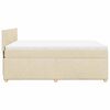 vidaXL &Kappa;&rho;&epsilon;&beta;ά&tau;&iota; Boxspring &mu;&epsilon; &Sigma;&tau;&rho;ώ&mu;&alpha; &Kappa;&rho;&epsilon;&mu; 140x190 &epsilon;&kappa;. &Upsilon;&phi;&alpha;&sigma;&mu;ά&tau;&iota;&nu;&omicron;