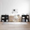vidaXL Σετ επίπλου τηλεόρασης 4 pcs Μαύρη δρυς 37 x 35 x 72 εκ.