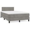 vidaXL &Kappa;&rho;&epsilon;&beta;ά&tau;&iota; Boxspring &mu;&epsilon; &Sigma;&tau;&rho;ώ&mu;&alpha; & LED &Alpha;&nu;.&Gamma;&kappa;&rho;&iota; 120x190&epsilon;&kappa;. &Beta;&epsilon;&lambda;&omicron;ύ&delta;&iota;&nu;&omicron;