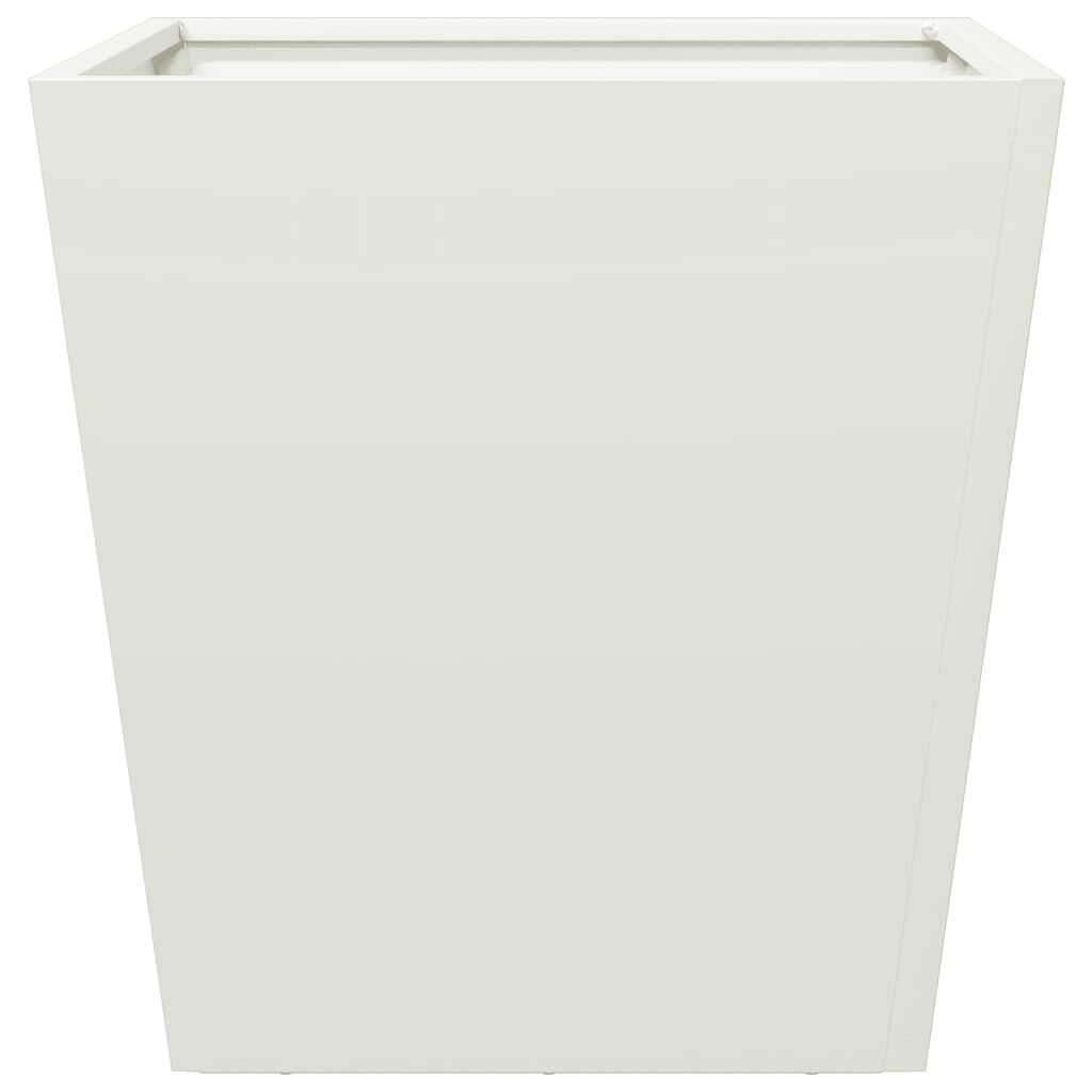 vidaXL Ζαρντινιέρα Λευκή 40 x 40 x 40 εκ. από Ατσάλι