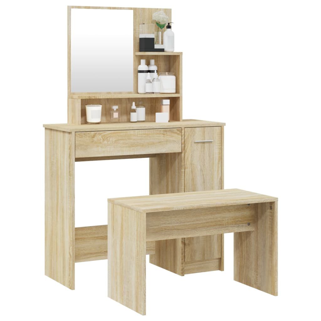vidaXL Μπουντουάρ Σετ Sonoma Δρυς 86,5x35x136 εκ.