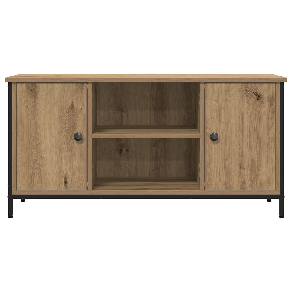vidaXL Επιπλο τηλεόρασης Artisan Oak 100x40x50 εκ. Επεξεργασμένο ξύλο και χάλυβας