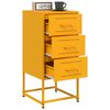 vidaXL Κομοδίνο Μουσταρδί 36x39x78 εκ. από Χάλυβα