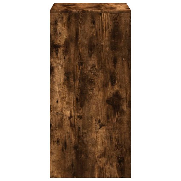 vidaXL Τραπέζι Μπαρ Καπνιστή Δρυς 51x50x103,5 εκ. Επεξ. Ξύλο