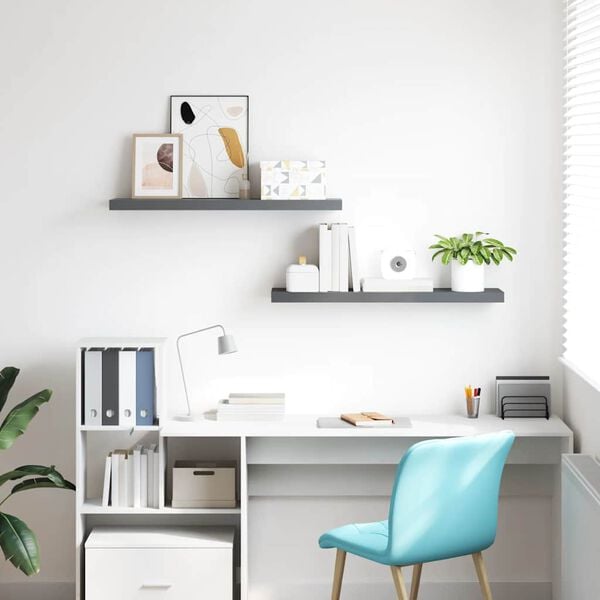 vidaXL &Rho;ά&phi;&iota;&alpha; &Tau;&omicron;ί&chi;&omicron;&upsilon; &Gamma;&upsilon;&alpha;&lambda;&iota;&sigma;&tau;&epsilon;&rho;ά &Gamma;&kappa;&rho;&iota; 2 &Tau;&epsilon;&mu;ά&chi;&iota;&alpha; 120x23,5x3,8 &epsilon;&kappa;. MDF