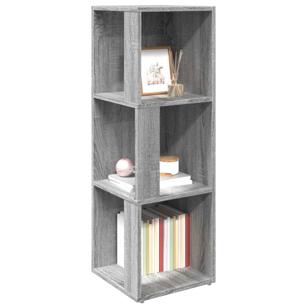 vidaXL Γωνιακό Έπιπλο Γκρι Sonoma 33x33x100 εκ. από Επεξεργ. Ξύλο