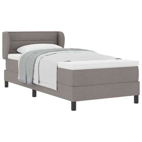 vidaXL &Kappa;&rho;&epsilon;&beta;ά&tau;&iota; &mu;&epsilon; &epsilon;&lambda;&alpha;&tau;ή&rho;&iota;&alpha; &mu;&epsilon; &sigma;&tau;&rho;ώ&mu;&alpha; Taupe 90 x 200 cm ύ&phi;&alpha;&sigma;&mu;&alpha;