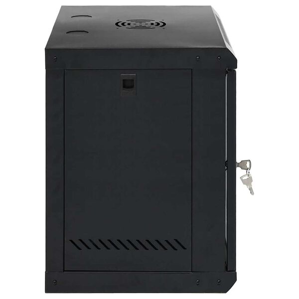 vidaXL Ντουλάπα δικτύου με αποθήκευση Μαύρο 53 x 45 x 60 εκ Ατσάλι