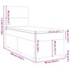 vidaXL &Kappa;&rho;&epsilon;&beta;ά&tau;&iota; Boxspring &mu;&epsilon; &Sigma;&tau;&rho;ώ&mu;&alpha; &Rho;&omicron;&zeta; 90x190 &epsilon;&kappa;. &Beta;&epsilon;&lambda;&omicron;ύ&delta;&iota;&nu;&omicron;
