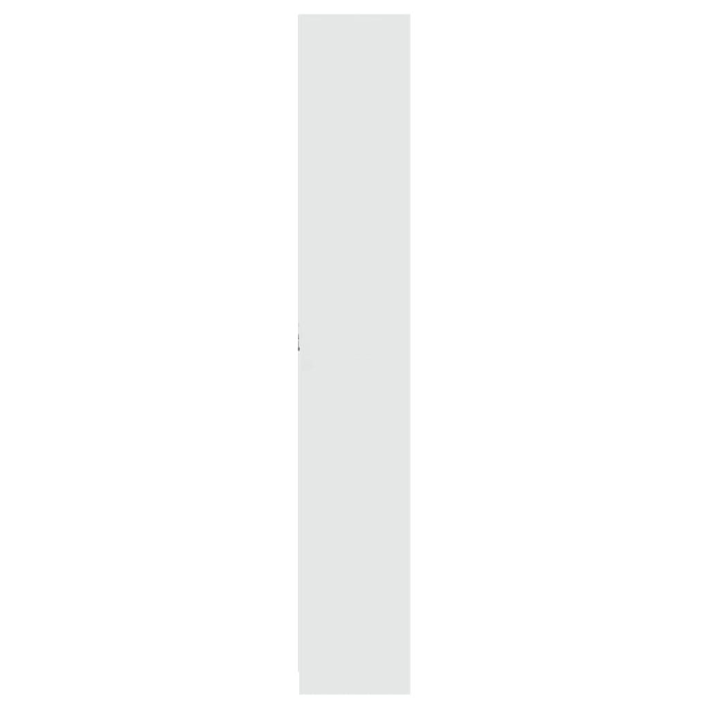 vidaXL Ντουλάπι με LED Λευκό 41,5x32,5x200 εκ. από Επεξεργασμένο Ξύλο