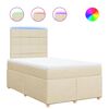 vidaXL &Kappa;&rho;&epsilon;&beta;ά&tau;&iota; Boxspring &mu;&epsilon; &Sigma;&tau;&rho;ώ&mu;&alpha; &Kappa;&rho;&epsilon;&mu; 120x190 &epsilon;&kappa;. &Upsilon;&phi;&alpha;&sigma;&mu;ά&tau;&iota;&nu;&omicron;