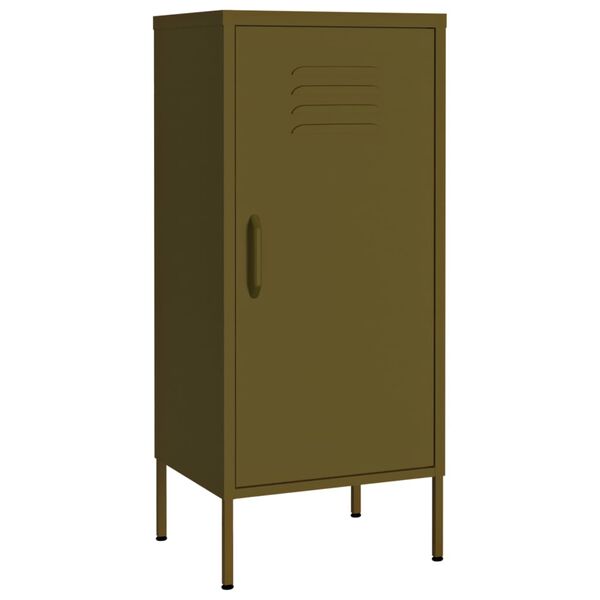 vidaXL Ντουλάπι Αποθήκευσης Πράσινο Λαδί 42,5x35x101,5 εκ. από Ατσάλι