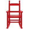 vidaXL Καρέκλα Κουνιστή για Παιδιά Κόκκινο Μασίφ Ξύλο Λεύκας