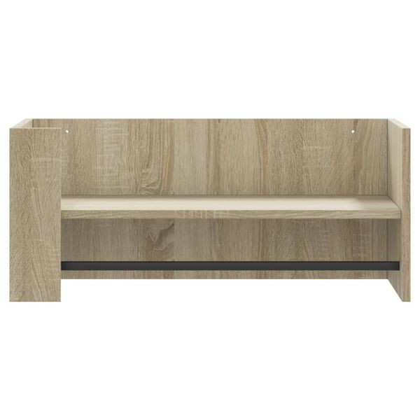 vidaXL Ράφι Τοίχου Sonoma Δρυς 70,5x35x30,5 εκ. από Επεξεργασμένο Ξύλο