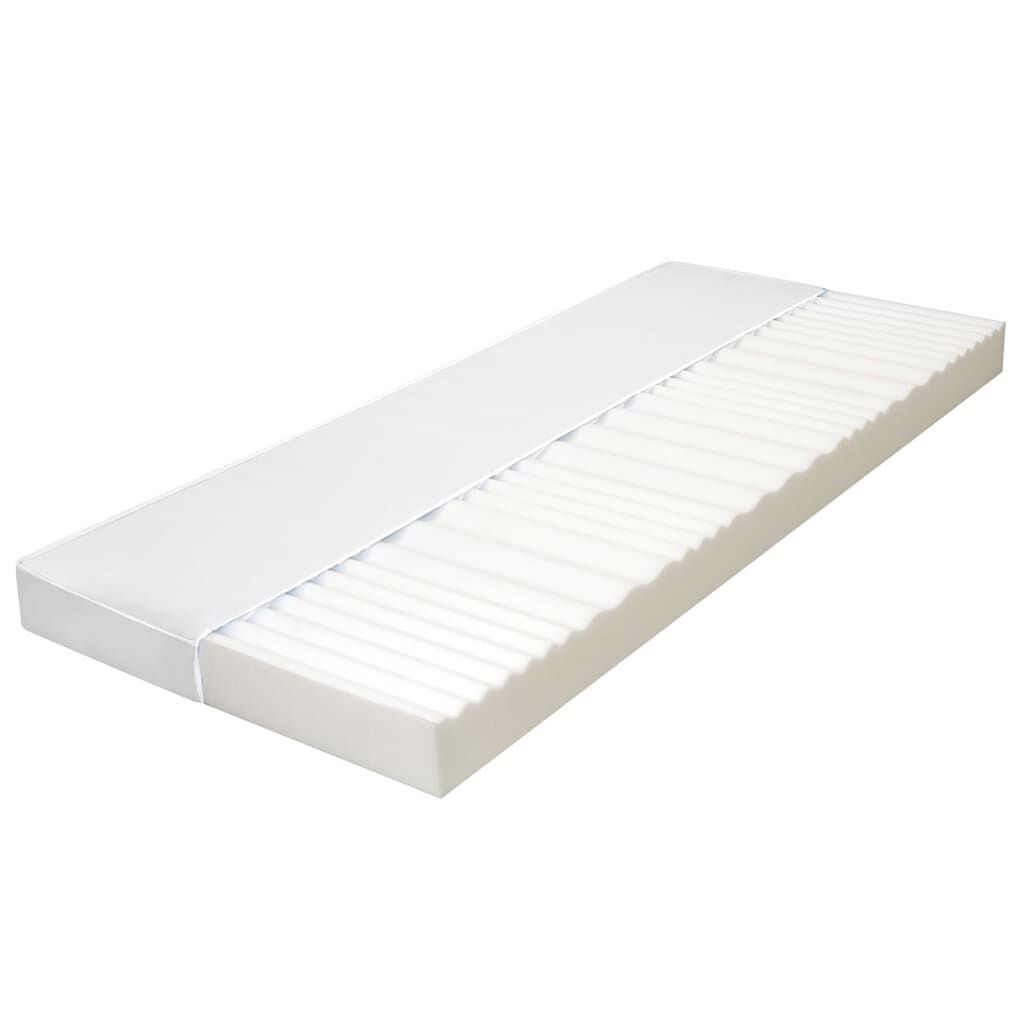 vidaXL Στρώμα με 7 Ζώνες 120x200 εκ./10 εκ. Αφρός Πολυουρεθάνης H2 H3