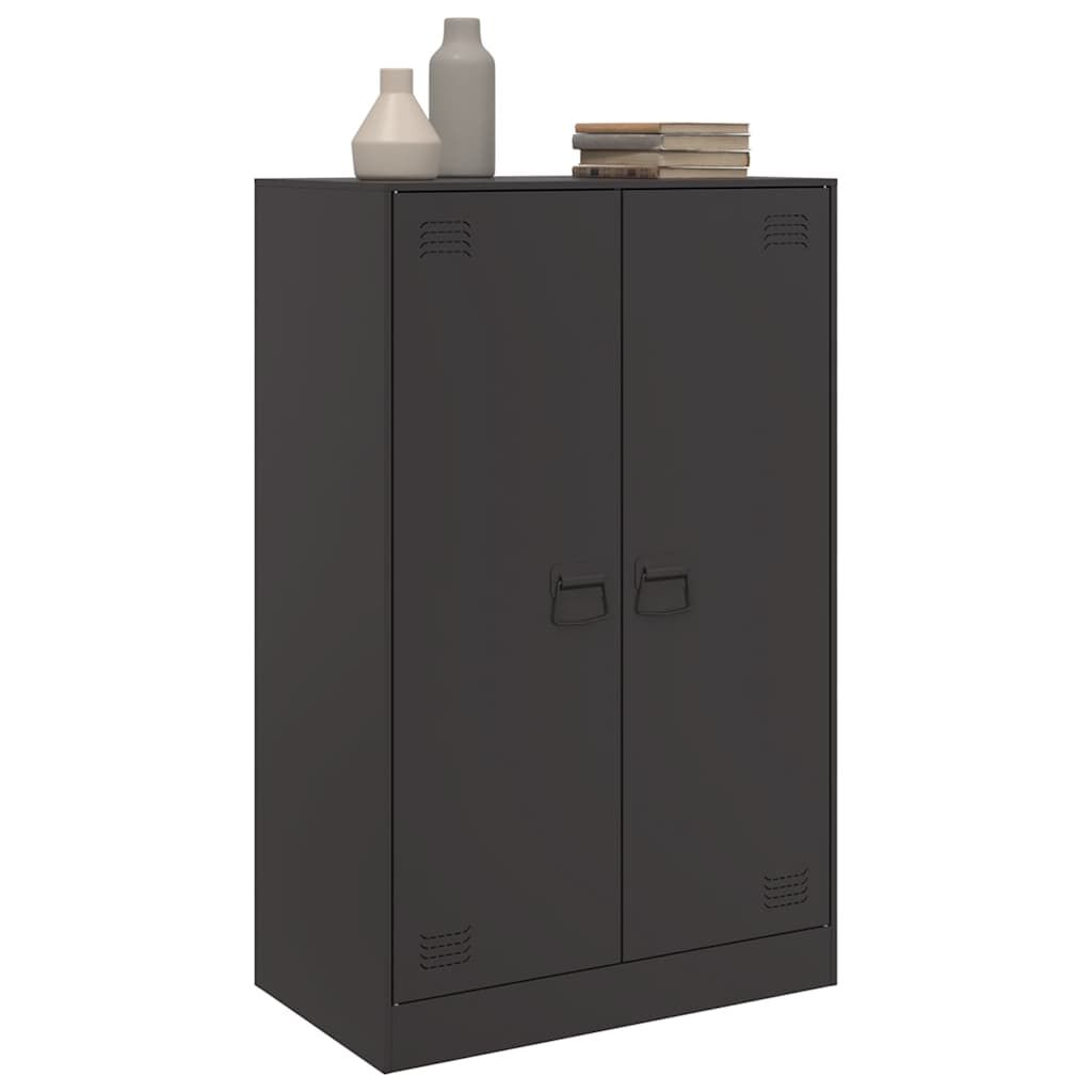 vidaXL Ντουλάπι Μαύρο 67x39x107 εκ. από Ατσάλι