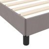 vidaXL Κρεβάτι με ελατήρια με στρώμα Taupe 100 x 200 cm ύφασμα