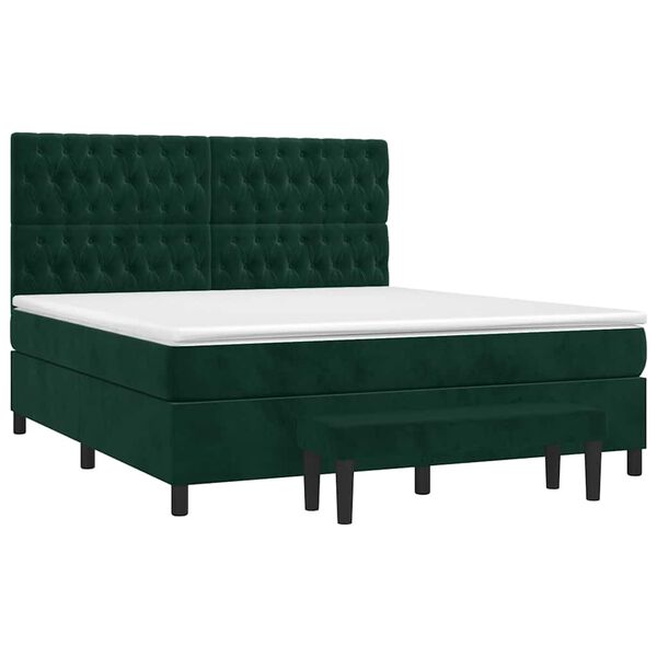 vidaXL &Kappa;&rho;&epsilon;&beta;ά&tau;&iota; Boxspring &mu;&epsilon; &Sigma;&tau;&rho;ώ&mu;&alpha; &Sigma;&kappa;&omicron;ύ&rho;&omicron; &Pi;&rho;ά&sigma;&iota;&nu;&omicron; 180x200&epsilon;&kappa;. &Beta;&epsilon;&lambda;&omicron;ύ&delta;&iota;&nu;&omicron;