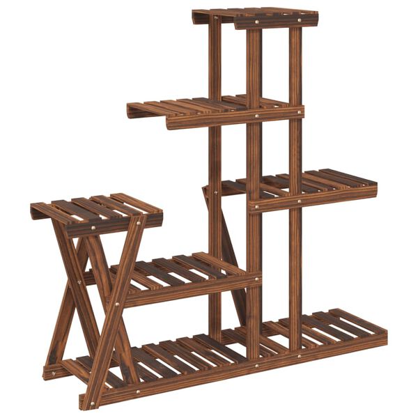 vidaXL Βάση Λουλουδιών 95x25x96 εκ. από Μασίφ Ξύλο Ελάτης