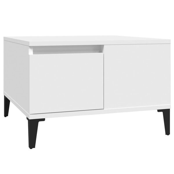 vidaXL Τραπεζάκι Σαλονιού Λευκό 55x55x36,5 εκ. από Επεξεργασμένο Ξύλο