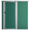 vidaXL Αποθήκη Κήπου Πράσινη 180,5 x 97 x 209,5 εκ. από Γαλβανισμένο Ατσάλι