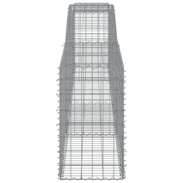 vidaXL Συρματοκιβώτιο Τοξωτό 400x50x80/100εκ. από Γαλβανισμένο Χάλυβα