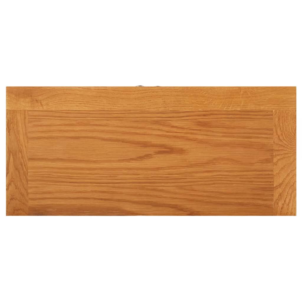 vidaXL Ντουλάπα Αποθήκευσης 50 x 22 x 110 εκ. από Μασίφ Ξύλο Δρυός