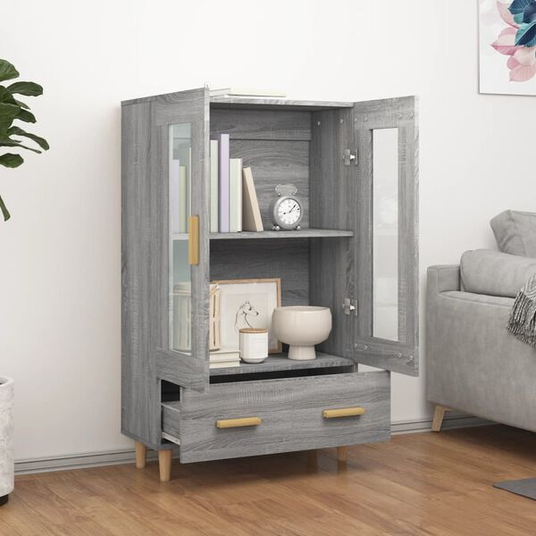 vidaXL Ντουλάπα Γκρι Sonoma 70 x 31 x 115 εκ. από Επεξεργασμένο Ξύλο