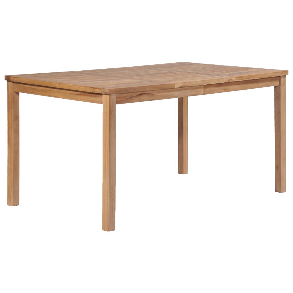 vidaXL Τραπέζι Κήπου 150 x 90 x 77 εκ. από Μασίφ Ξύλο Teak